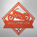 Custom Metal Wall Art - Personalized Biker Sign