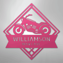 Custom Metal Wall Art - Personalized Biker Sign