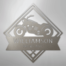 Custom Metal Wall Art - Personalized Biker Sign