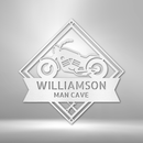 Custom Metal Wall Art - Personalized Biker Sign