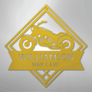 Custom Metal Wall Art - Personalized Biker Sign