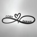 Custom Metal Wall Art - Personalized Infinity Sign