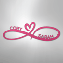 Custom Metal Wall Art - Personalized Infinity Sign