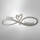 Custom Metal Wall Art - Personalized Infinity Sign
