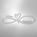 Custom Metal Wall Art - Personalized Infinity Sign