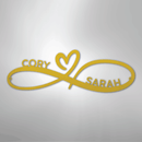 Custom Metal Wall Art - Personalized Infinity Sign