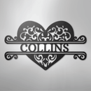 Custom Metal Wall Art - Personalized Heart Sign