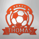 Custom Metal Wall Art - Personalized Soccer Ball Sign