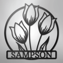Custom Metal Wall Art - Personalized Tulip Sign