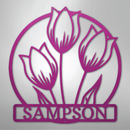 Custom Metal Wall Art - Personalized Tulip Sign