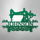 Custom Metal Wall Art - Personalized Sewing Sign
