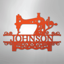 Custom Metal Wall Art - Personalized Sewing Sign