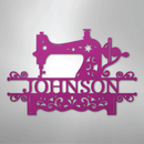 Custom Metal Wall Art - Personalized Sewing Sign
