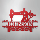 Custom Metal Wall Art - Personalized Sewing Sign