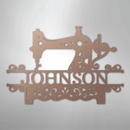 Custom Metal Wall Art - Personalized Sewing Sign