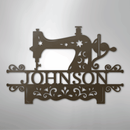 Custom Metal Wall Art - Personalized Sewing Sign