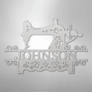 Custom Metal Wall Art - Personalized Sewing Sign
