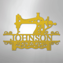 Custom Metal Wall Art - Personalized Sewing Sign