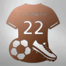 Custom Metal Wall Art - Personalized Soccer Jersey Sign