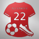 Custom Metal Wall Art - Personalized Soccer Jersey Sign