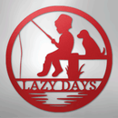 Custom Metal Wall Art - Personalized Fishing With Dog Sign