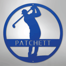 Custom Metal Wall Art - Personalized Golf Course Name Sign