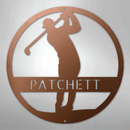 Custom Metal Wall Art - Personalized Golf Course Name Sign
