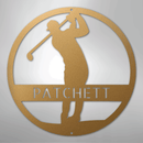 Custom Metal Wall Art - Personalized Golf Course Name Sign
