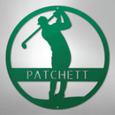 Custom Metal Wall Art - Personalized Golf Course Name Sign