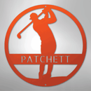 Custom Metal Wall Art - Personalized Golf Course Name Sign