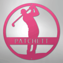 Custom Metal Wall Art - Personalized Golf Course Name Sign