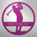 Custom Metal Wall Art - Personalized Golf Course Name Sign