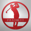 Custom Metal Wall Art - Personalized Golf Course Name Sign