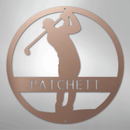 Custom Metal Wall Art - Personalized Golf Course Name Sign