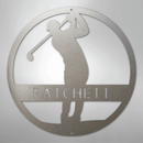 Custom Metal Wall Art - Personalized Golf Course Name Sign