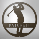 Custom Metal Wall Art - Personalized Golf Course Name Sign
