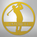 Custom Metal Wall Art - Personalized Golf Course Name Sign