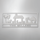 Custom Metal Wall Art - Personalized Nativity Sign