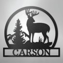 Custom Metal Wall Art - Personalized Deer Sign