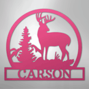 Custom Metal Wall Art - Personalized Deer Sign