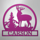 Custom Metal Wall Art - Personalized Deer Sign