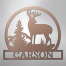 Custom Metal Wall Art - Personalized Deer Sign