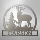 Custom Metal Wall Art - Personalized Deer Sign