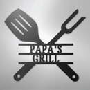 Custom Metal Wall Art - Personalized Grill Sign