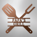 Custom Metal Wall Art - Personalized Grill Sign
