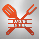 Custom Metal Wall Art - Personalized Grill Sign