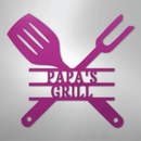 Custom Metal Wall Art - Personalized Grill Sign