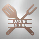 Custom Metal Wall Art - Personalized Grill Sign