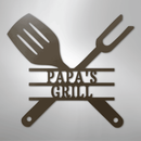 Custom Metal Wall Art - Personalized Grill Sign