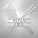 Custom Metal Wall Art - Personalized Grill Sign